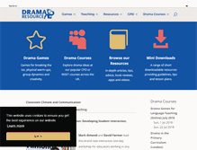 Tablet Screenshot of dramaresource.com